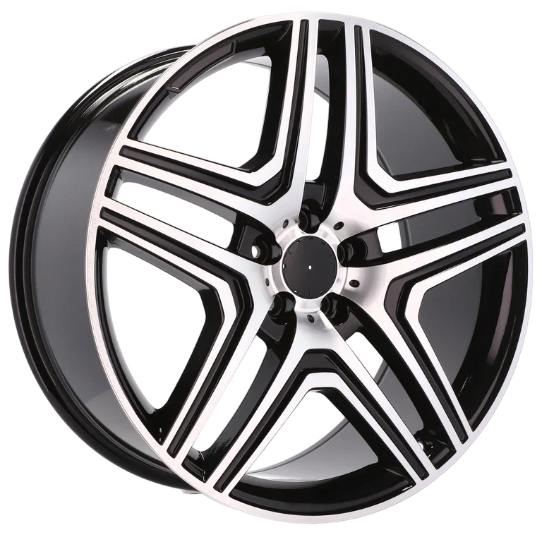 Alu kola pro Mercedes BK206 8.5x18 5x112 ET43 66.6 Black Polished | Wheelsup.cz