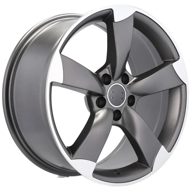 Alu kola pro Audi BK217 8x18 5x112 ET35 66.6 Grey Polished Half Matt | Wheelsup.cz