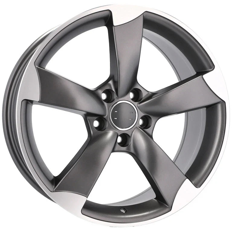 Alu kola pro Audi BK217 8x18 5x112 ET35 66.6 Grey Polished Half Matt | Wheelsup.cz