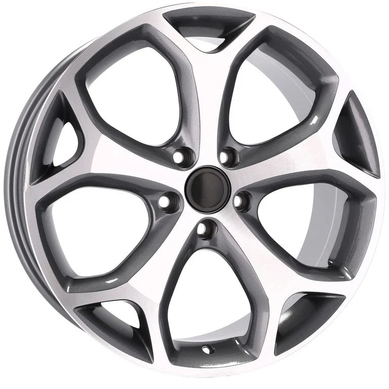 Alu kola pro Ford BK386 7.5x17 5x108 ET50 63.4 Grey Polished | Wheelsup.cz