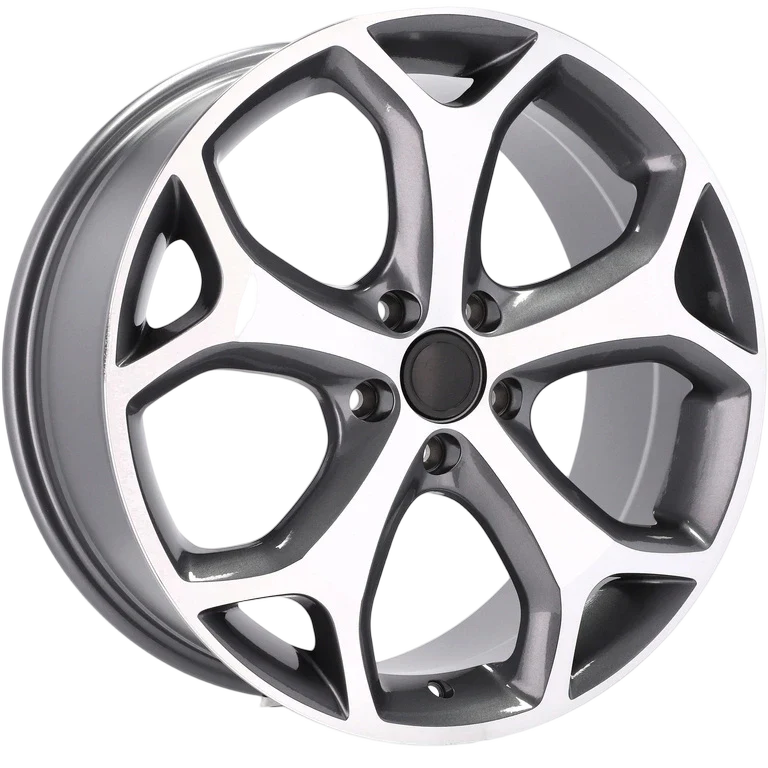 Alu kola pro Ford BK386 7.5x17 5x108 ET50 63.4 Grey Polished | Wheelsup.cz