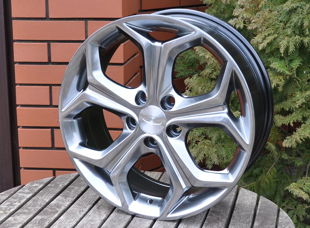 Racing Line BK675 7x17 5x108 ET50 Hyper Black, Ford