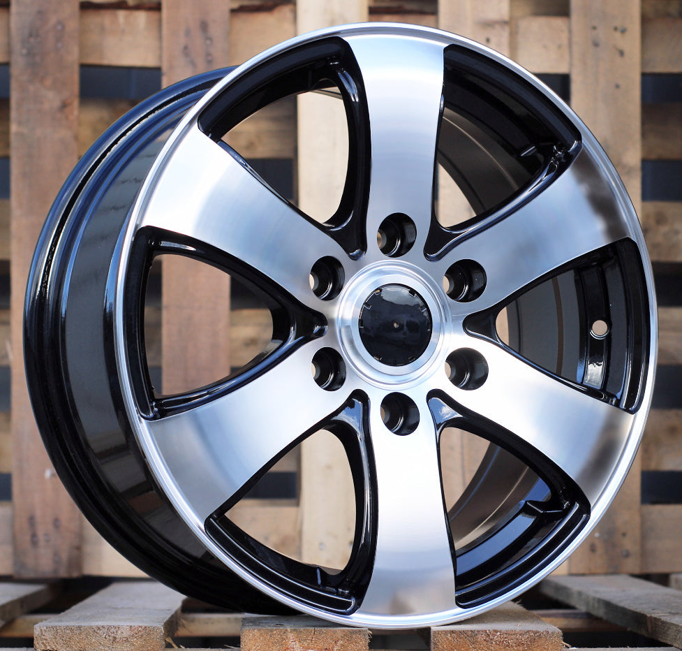 Racing Line BK747 7x16 5x114.3 ET45 schwarz, Opel