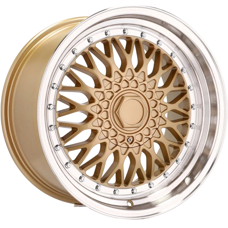 Alu kola Racing Line BY479 8x18 5x112 ET35 72.6 Gold & Polished | Wheelsup.cz