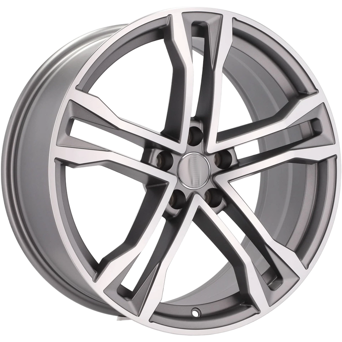 Alu kola pro Audi D5520 8.5x19 5x112 ET35 66.6 Grey Polished Half Matt | Wheelsup.cz