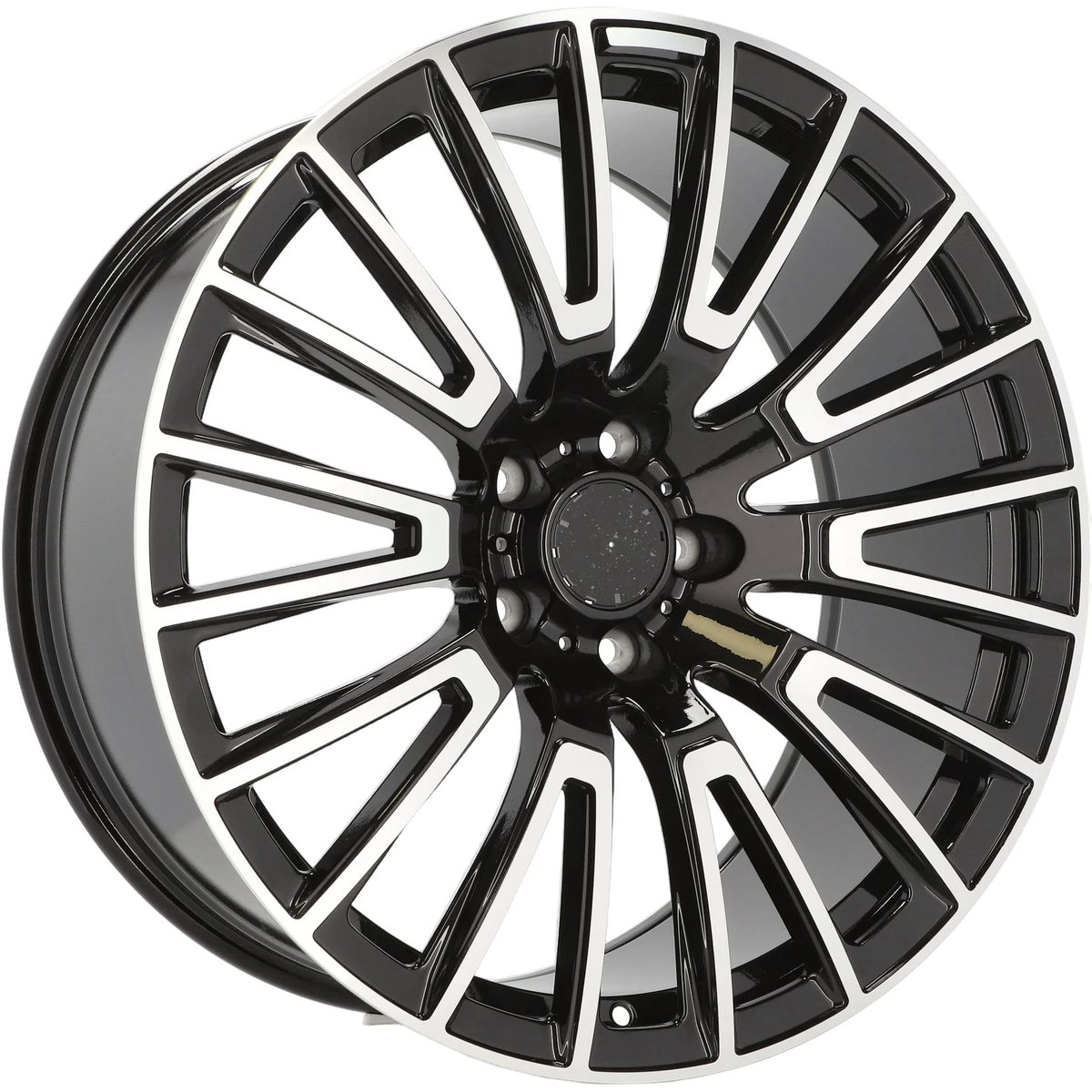 Alu kola pro Mercedes F1070 10x22 5x130 ET36 84.1 Black Polished | Wheelsup.cz