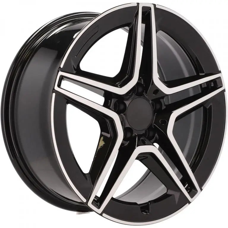 Alu kola pro Mercedes FBX142 9.5x22 5x112 ET45 66.6 Black Polished | Wheelsup.cz