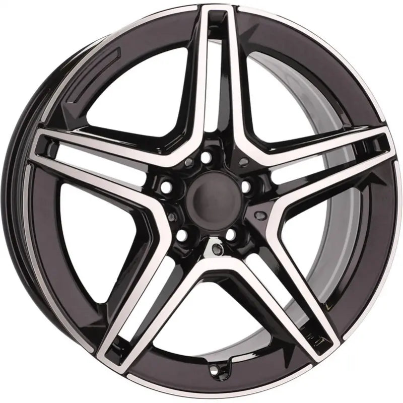 Alu kola pro Mercedes FBX142 9.5x22 5x112 ET45 66.6 Black Polished | Wheelsup.cz