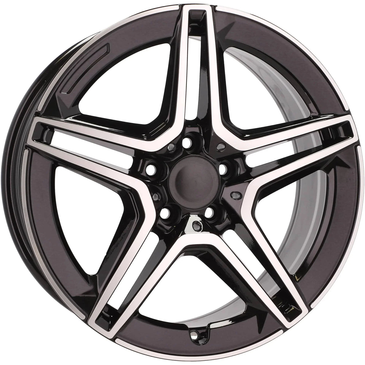 Alu kola pro Mercedes FBX142 9.5x22 5x112 ET45 66.6 Black Polished