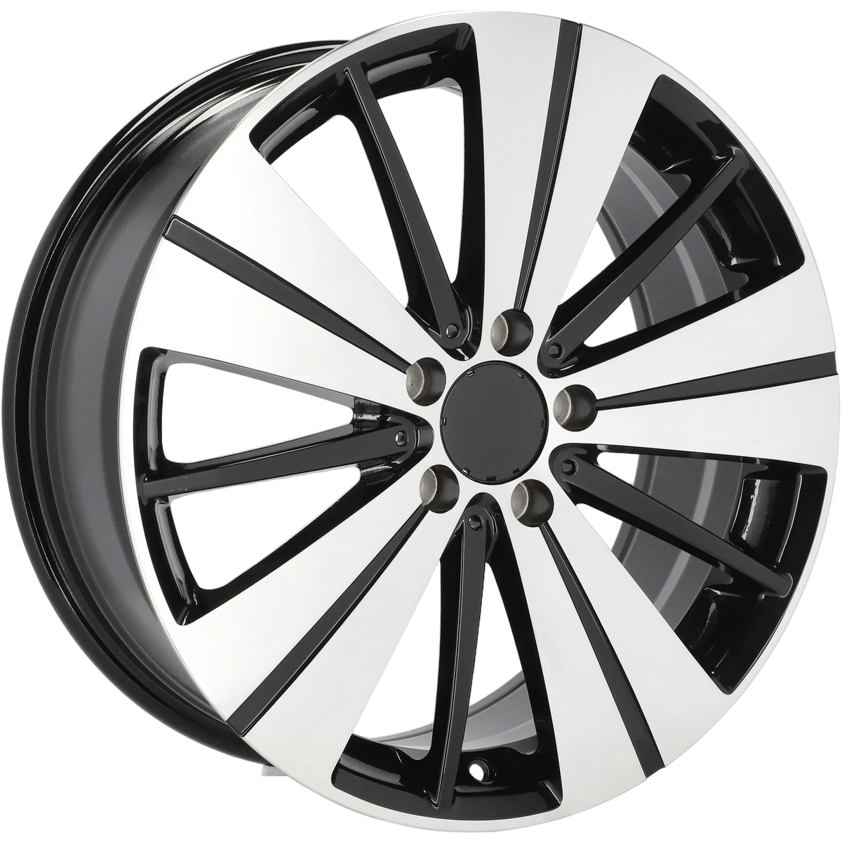 Alu kola pro Mercedes H3298F 7.5x18 5x112 ET52 66.6 Black Polished | Wheelsup.cz