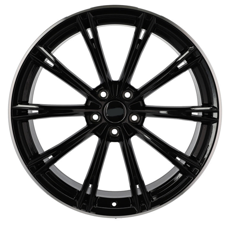 Alu kola pro Audi H5060 9x20 5x112 ET23 66.6 Black & Polished Lip