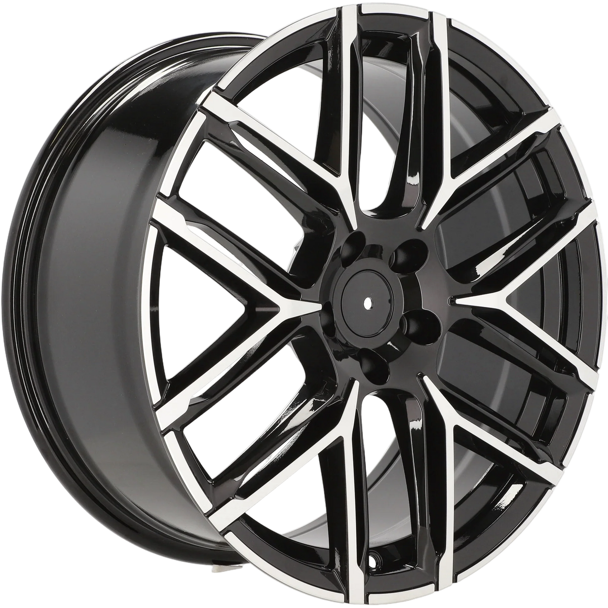 Alu kola pro Audi HF736 9.5x21 5x112 ET30 66.6 Black Polished | Wheelsup.cz