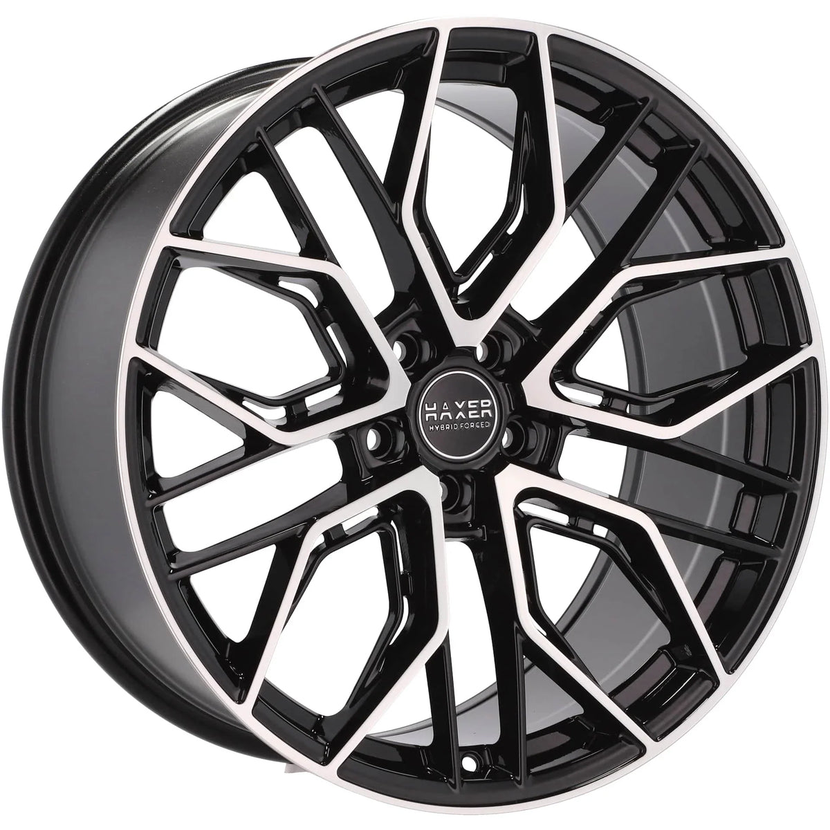 Alu kola HAXER HX015F 9x22 5x112 ET30 66.6 Black Polished | Wheelsup.cz