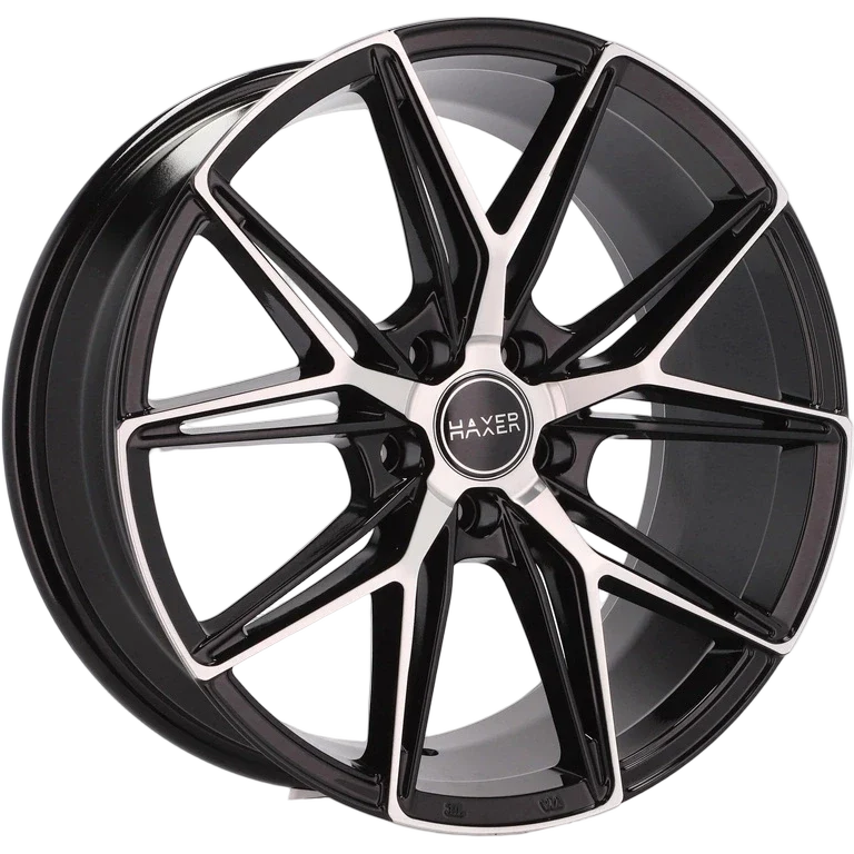 Alu kola HAXER HX043 8.5x19 5x112 ET40 66.6 Black Polished Half Matt | Wheelsup.cz