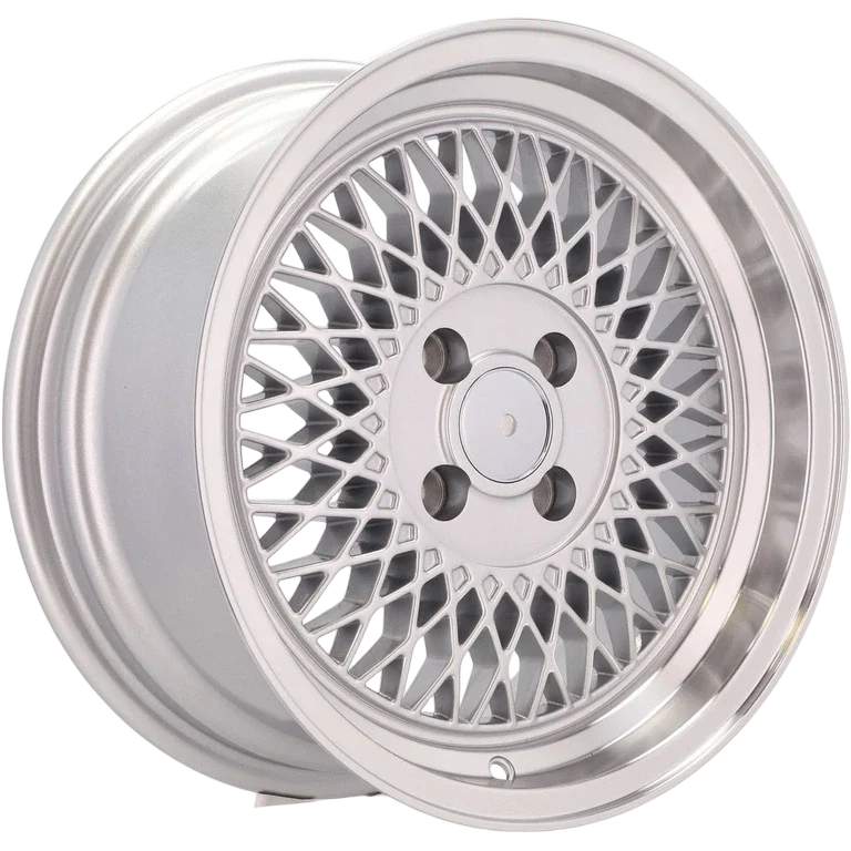 Alu kola Racing Line LU483 7x15 4x100 ET25 73.1 Silver & Polished Lip | Wheelsup.cz