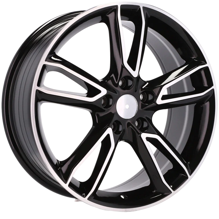 Alu kola pro Mazda M502 7.5x18 5x114.3 ET48 67.1 Black Polished | Wheelsup.cz