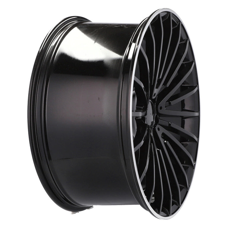 Alu kola pro Mercedes MR532 8.5x19 5x112 ET36 66.6 Black & Polished Lip | Wheelsup.cz