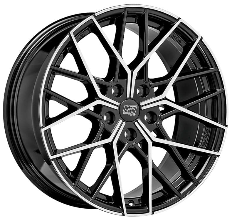 MSW 74 9x19 5x120 ET38 72,56 Gloss Black Full Polished - Wheelsup.sk
