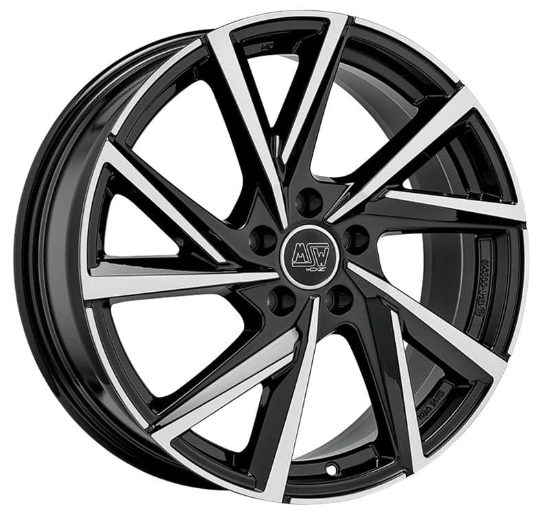 MSW 80/5 7,5x19 5x112 ET50 57,06 Gloss Black Full Polished - Wheelsup.sk