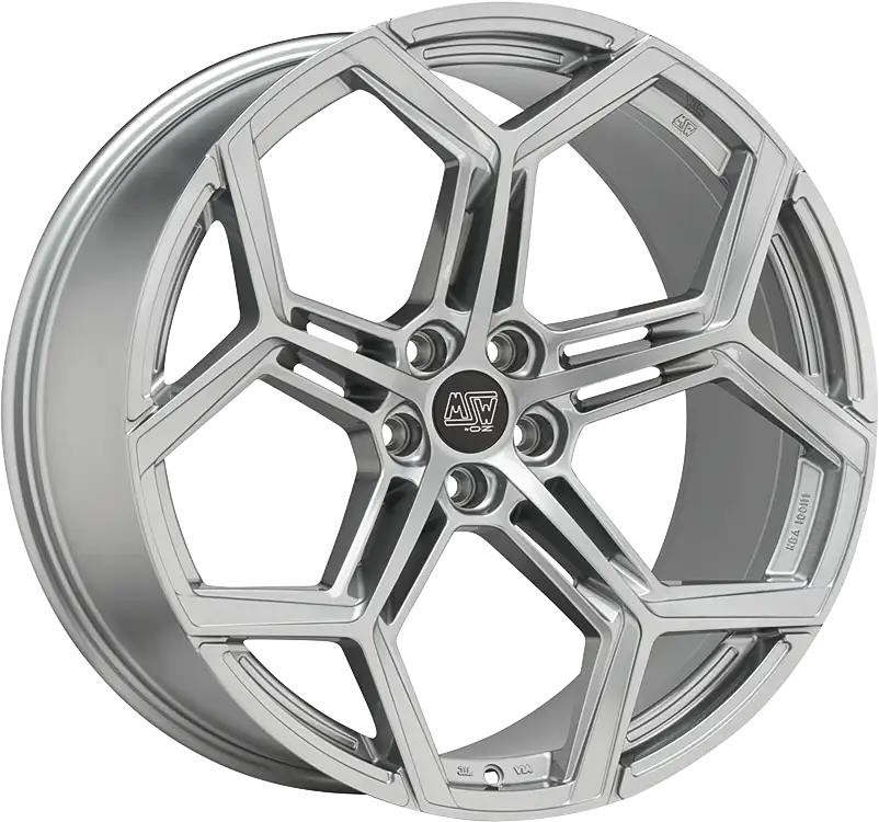 Alu kola MSW 53 10.5x22 5x112 ET19 Hyper Silver (Hb)