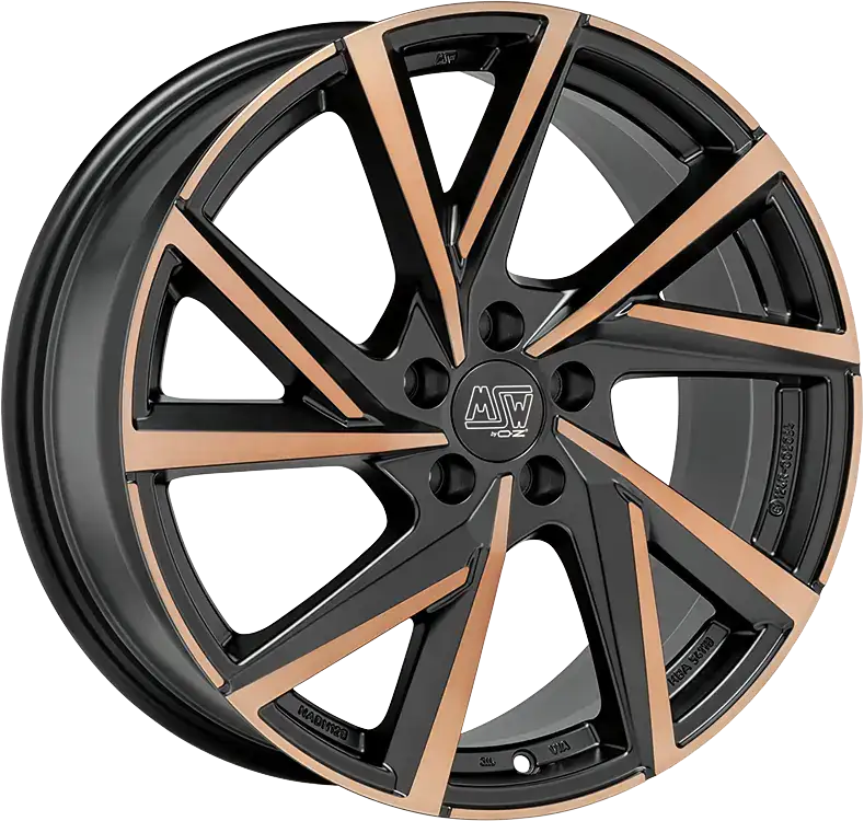 Alu kola MSW 80-5 8x18 5x112 ET40 Matt Black Copper Fp