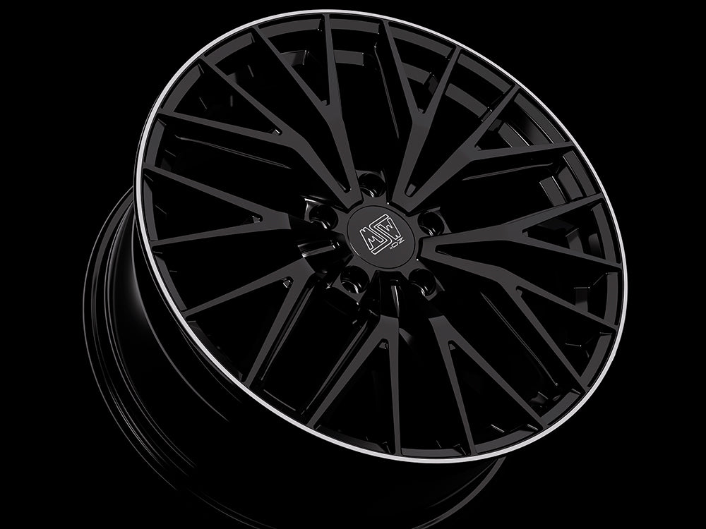 Alu kola MSW 44 9x20 5x130 ET50 Gloss Black+Diamond Lip | Wheelsup.cz