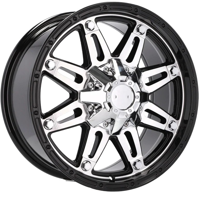 Alu kola pro Offroad QC801 8x17 6x135 ET0 110.1 Black Polished | Wheelsup.cz