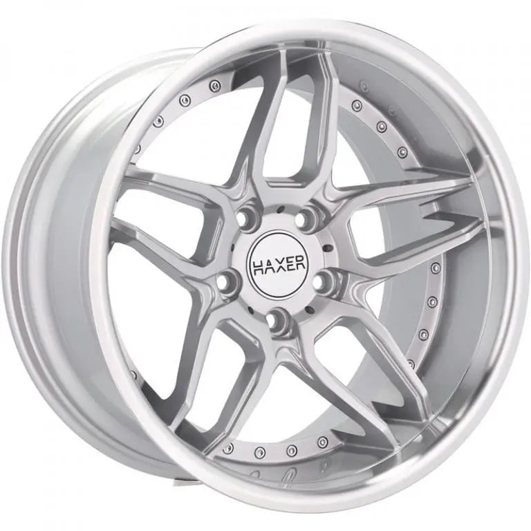Alu kola HAXER SSA01 10x18 5x120 ET15 74.1 Silver & Polished Lip | Wheelsup.cz