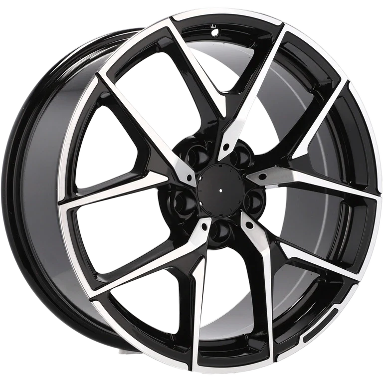 Alu kola pro Mercedes XE137 8.5x19 5x112 ET43 66.6 Black Polished | Wheelsup.cz