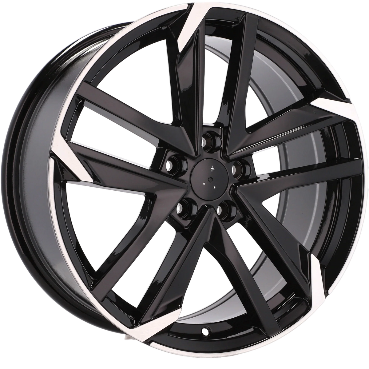 Alu kola pro Peugeot XE170 7.5x17 4x108 ET25 65.1 Black Polished Half Matt | Wheelsup.cz
