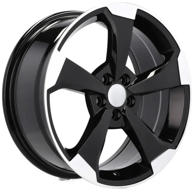 Alu kola pro Audi XE351 8x18 5x112 ET40 66.6 Black Polished | Wheelsup.cz