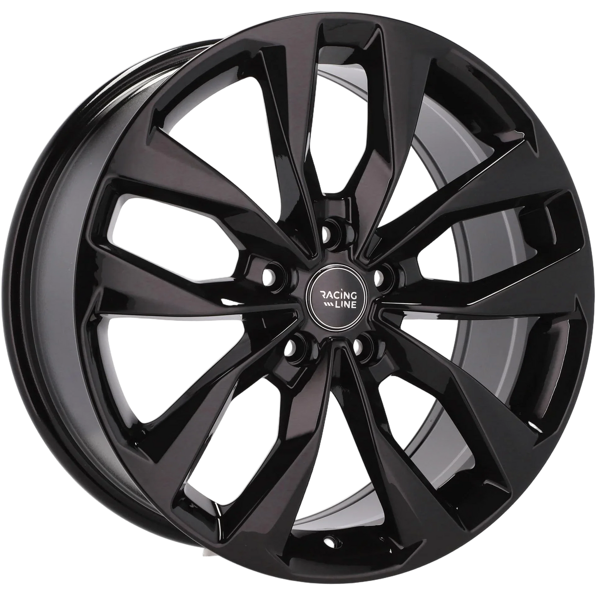 Alu kola Racing Line Y1144 7x17 5x108 ET46 67.1 Black Half Matt | Wheelsup.cz