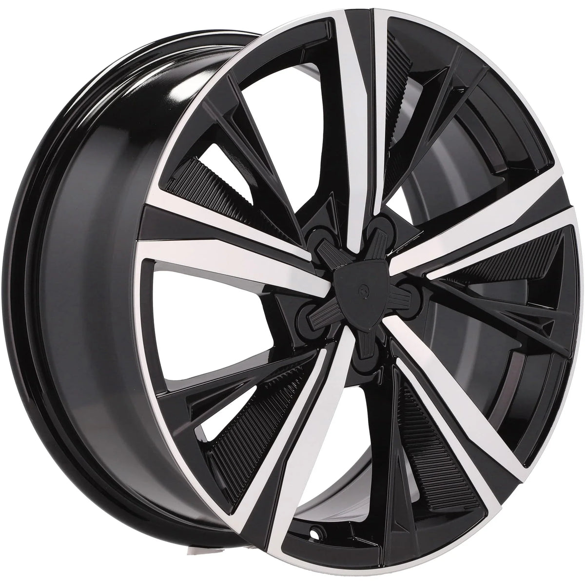Alu kola pro Peugeot Y1187 7.5x18 4x108 ET32 65.1 Black Polished | Wheelsup.cz