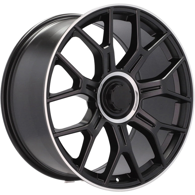 Alu kola pro Mercedes Y1188 9.5x20 5x112 ET35.5 66.6 Black Half Matt & Polished Lip | Wheelsup.cz