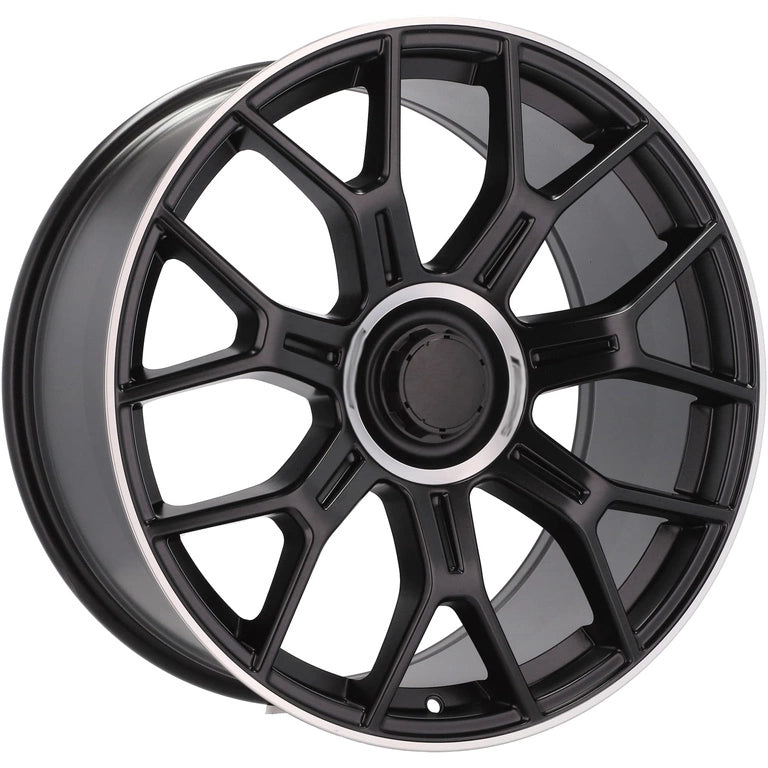 Alu kola pro Mercedes Y1188 8.5x19 5x112 ET38 66.6 Black & Polished Lip