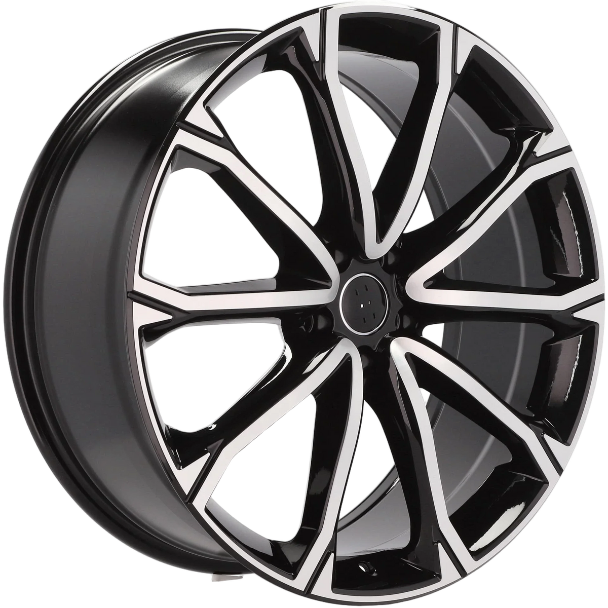 Alu kola pro Audi Y1197 8.5x21 5x112 ET38 66.6 Black Polished | Wheelsup.cz