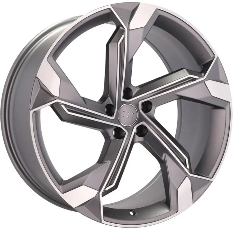 Alu kola pro Audi Y1201 8x18 5x112 ET40 66.6 Grey Polished | Wheelsup.cz