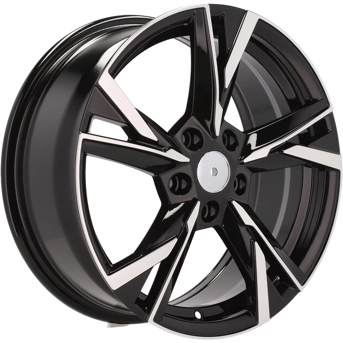 Alu kola pro Škoda Y1241 7.5x18 5x112 ET48 57.1 Black Polished | Wheelsup.cz