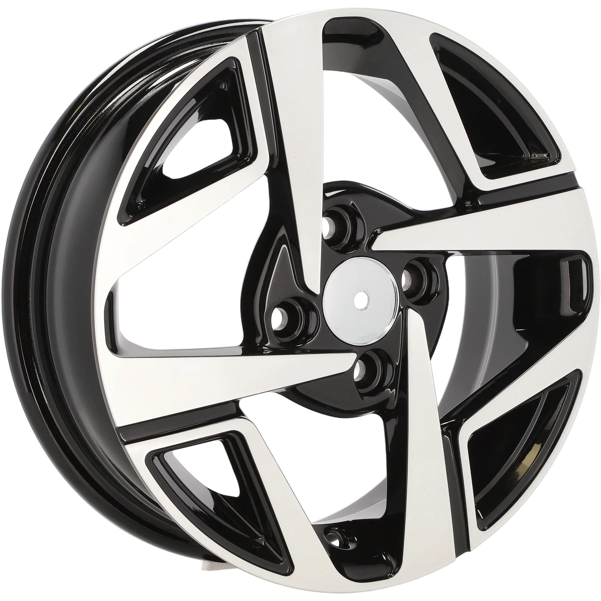 Alu kola pro Hyundai Y1245 5x14 4x100 ET41 54.1 Black Polished | Wheelsup.cz