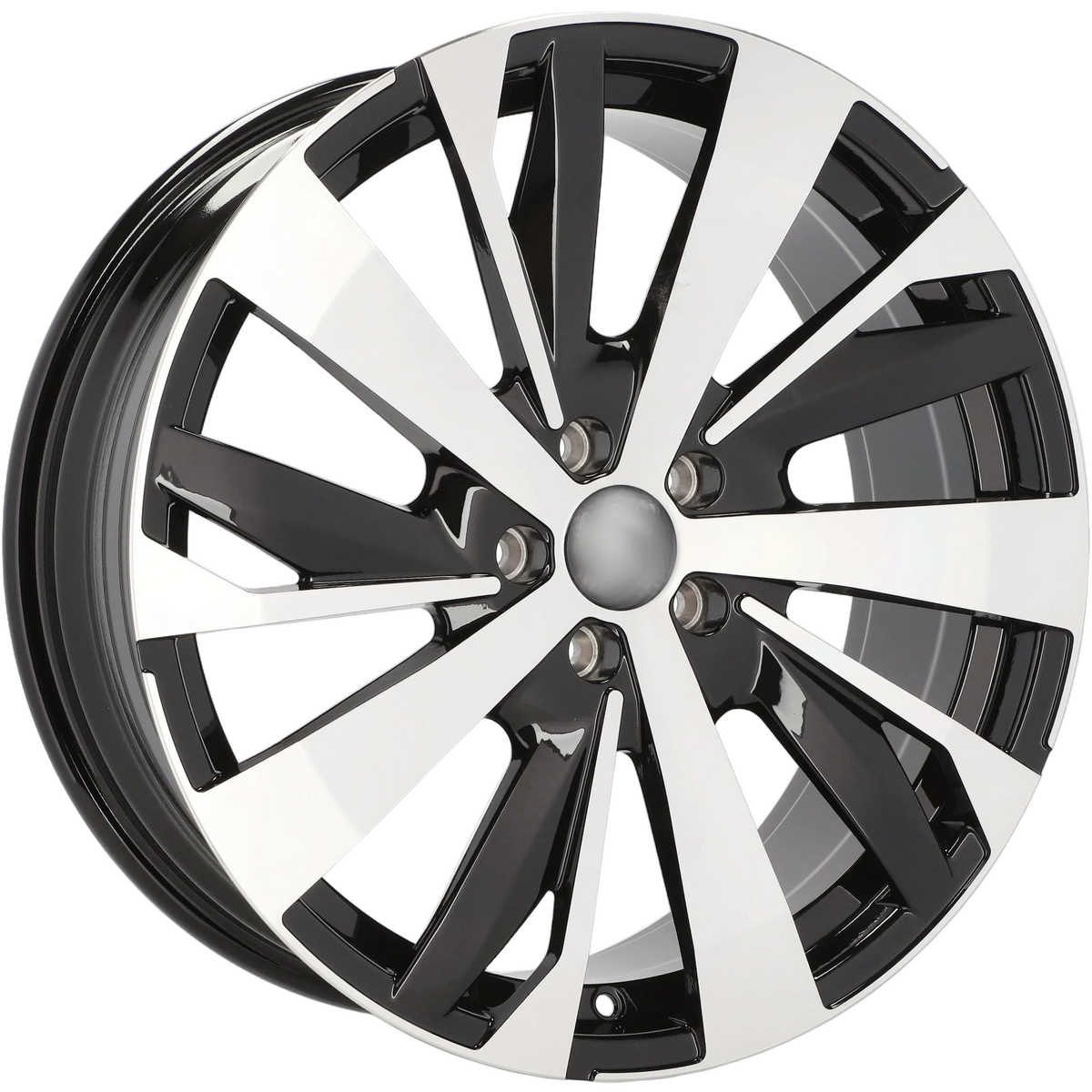 Alu kola pro Peugeot YF0449 7.5x19 5x108 ET42 65.1 Black Polished | Wheelsup.cz