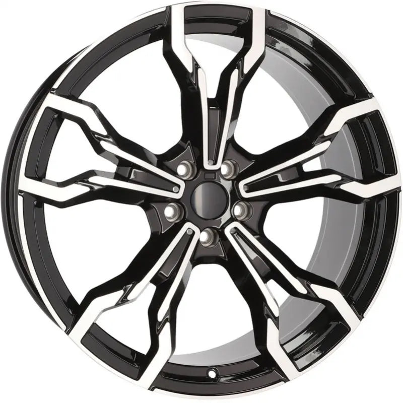 Alu kola pro BMW YF5596 8.5x21 5x112 ET30 66.6 Black Polished | Wheelsup.cz
