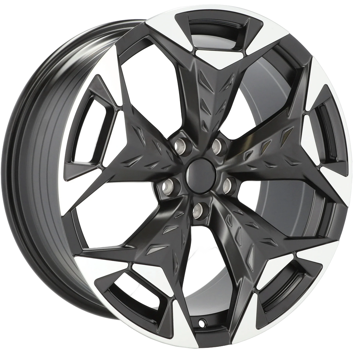 Alu kola pro Cupra YF5717 8x18 5x112 ET38 57.1 Black Polished Half Matt | Wheelsup.cz