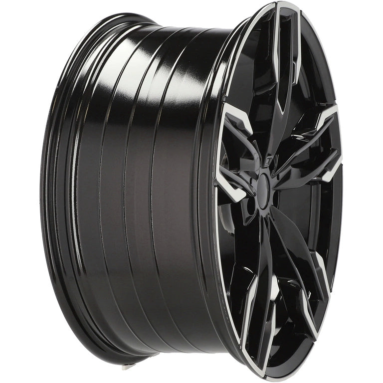 Alu kola pro BMW YF5718 9.5x21 5x112 ET43 66.6 Black Polished | Wheelsup.cz