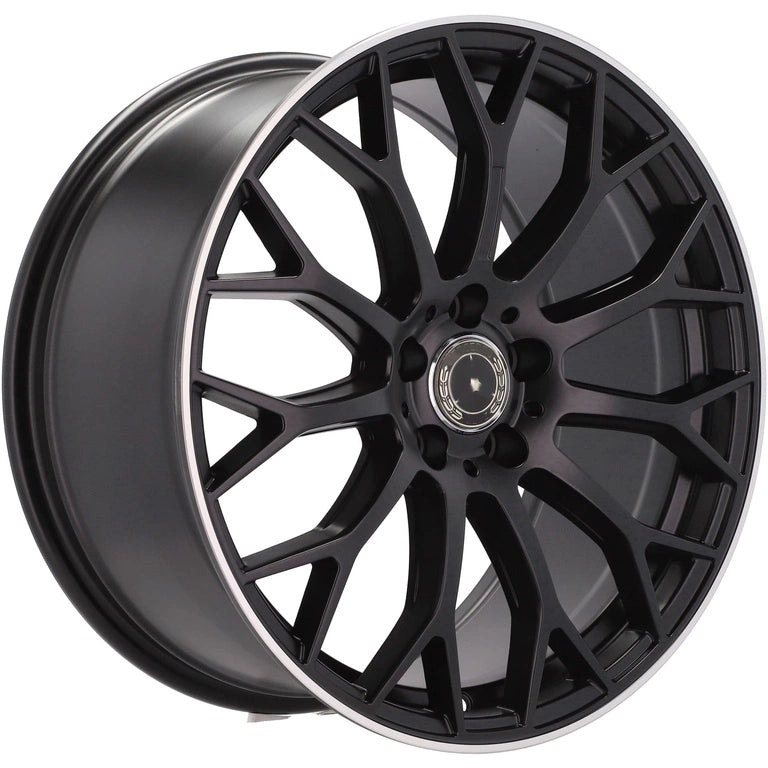 Alu kola pro Mercedes YS1180 8x19 5x112 ET43 66.6 Black Half Matt & Polished Lip | Wheelsup.cz
