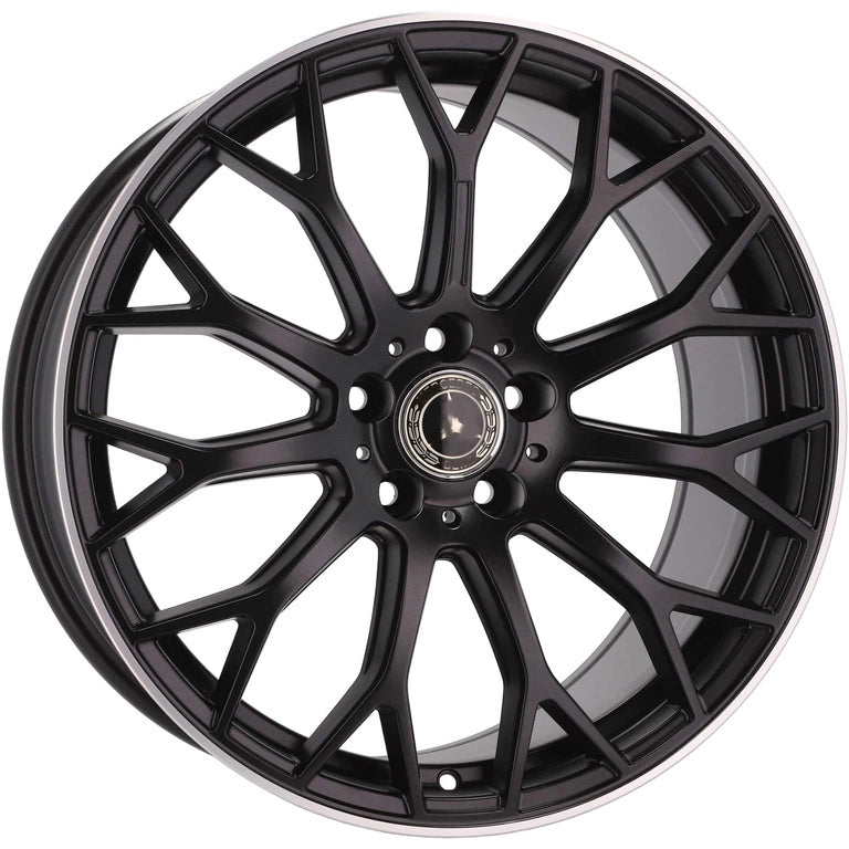 Alu kola pro Mercedes YS1180 8x19 5x112 ET43 66.6 Black Half Matt & Polished Lip | Wheelsup.cz