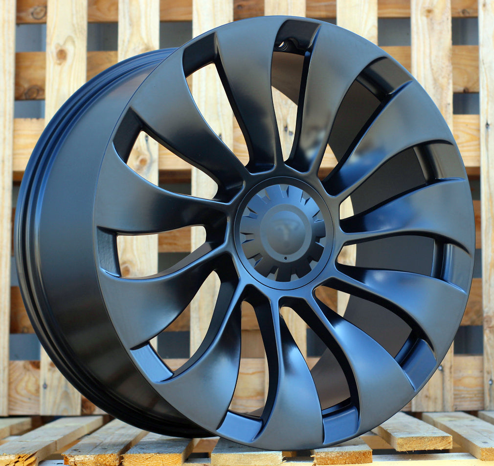 Racing Line YS214 10,5x21 5x114,3 ET48 fekete, Tesla