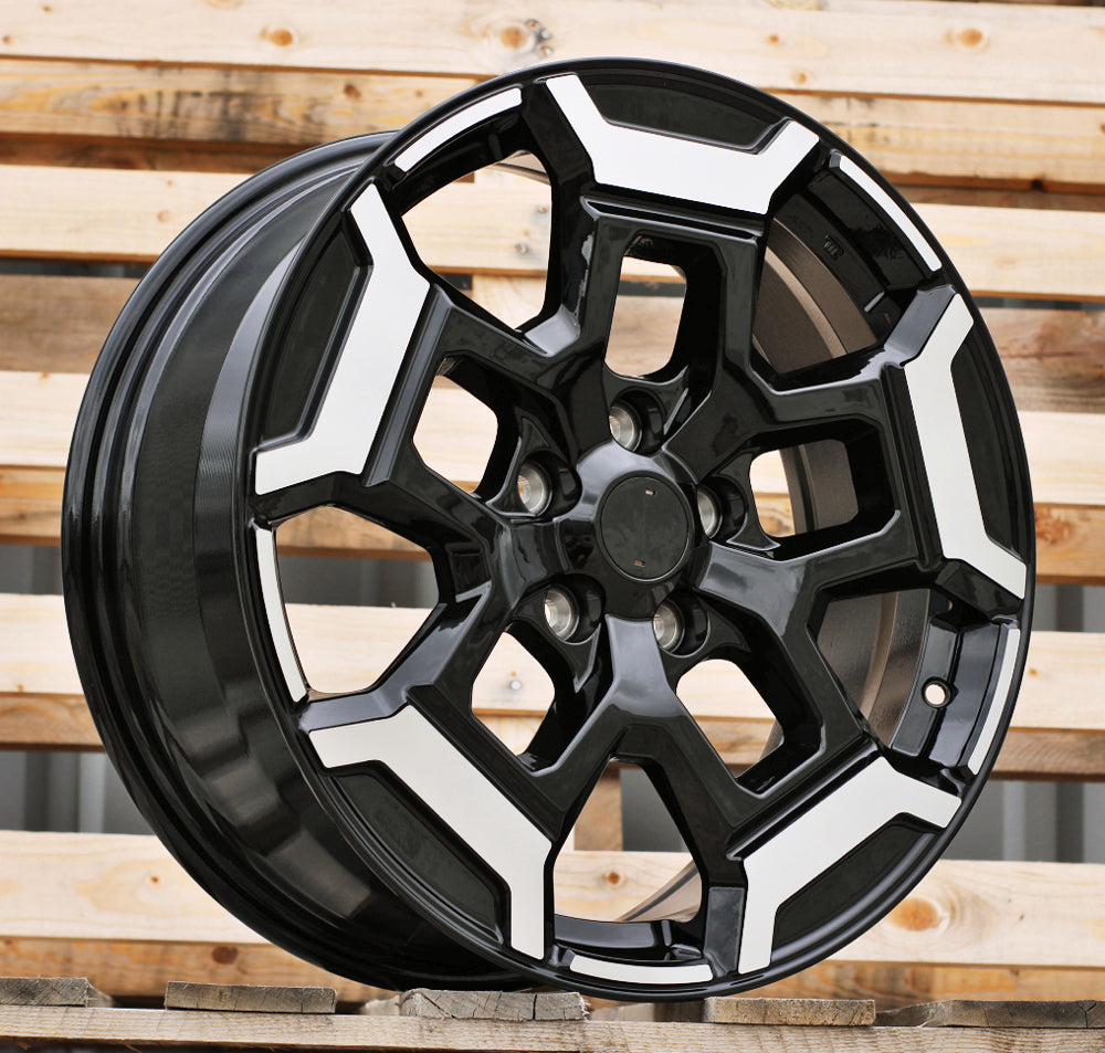 Alu disky Racing Line H3527F 7.5x18 5x114.3 ET40 66.1 Čierna