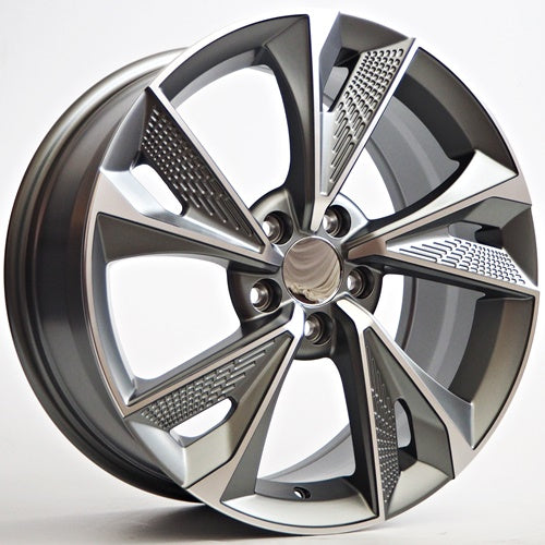 Racing Line Alto 8x18 5x112 ET35 Grey Matt Face Machined