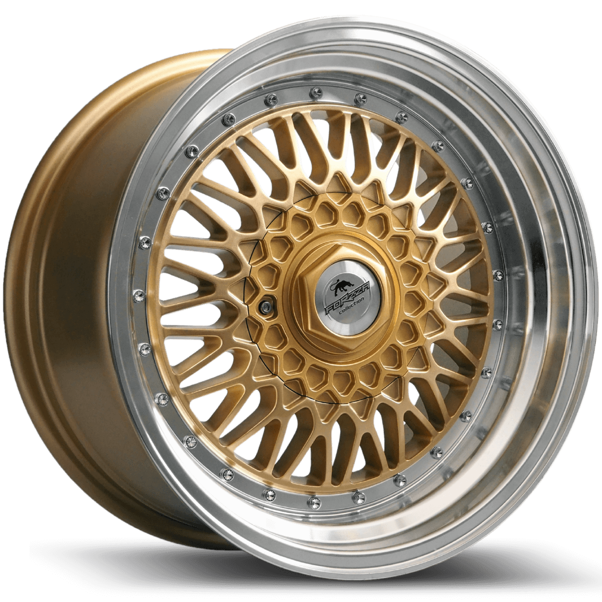 Alu kola Forzza Malm 8,5x17 4x100/108 ET30 67,1 gold/lm - Wheelsup.sk