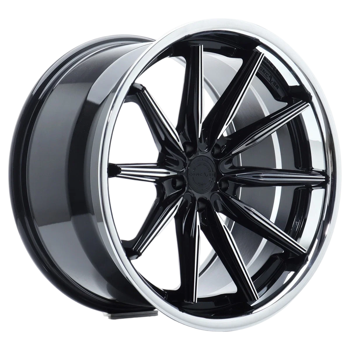 Alu kola Concaver CVR8 21x10,5 ET39 5x112 Black Diamond Cut
